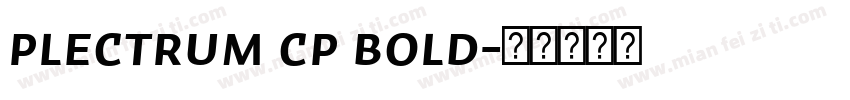 Plectrum CP Bold字体转换